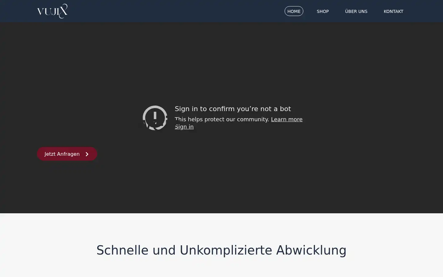 Screenshot of vujix.ch