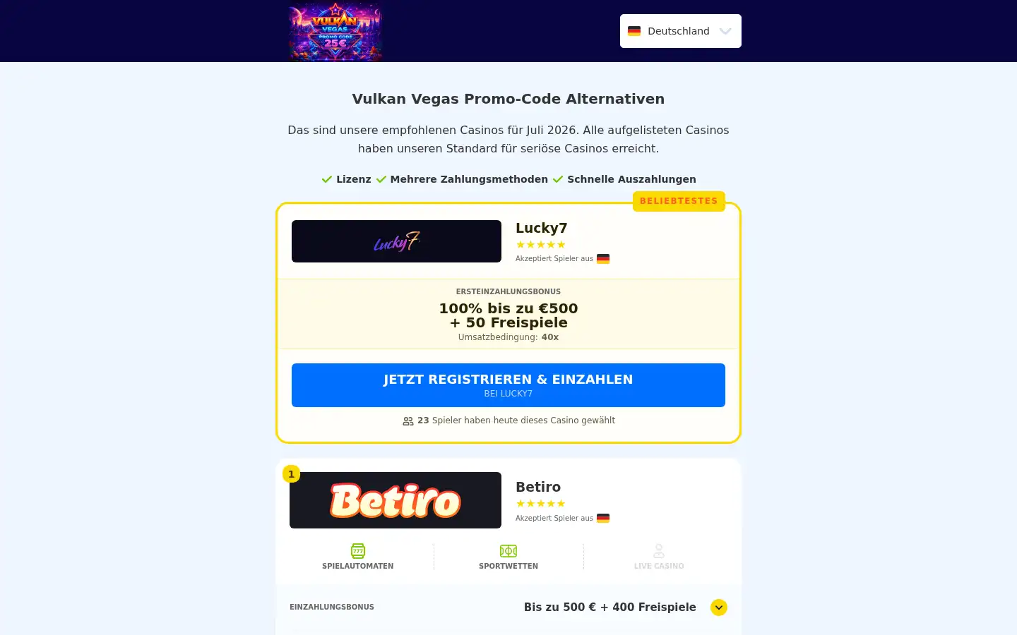 Screenshot of vulkan-vegas-promo-code-25.site
