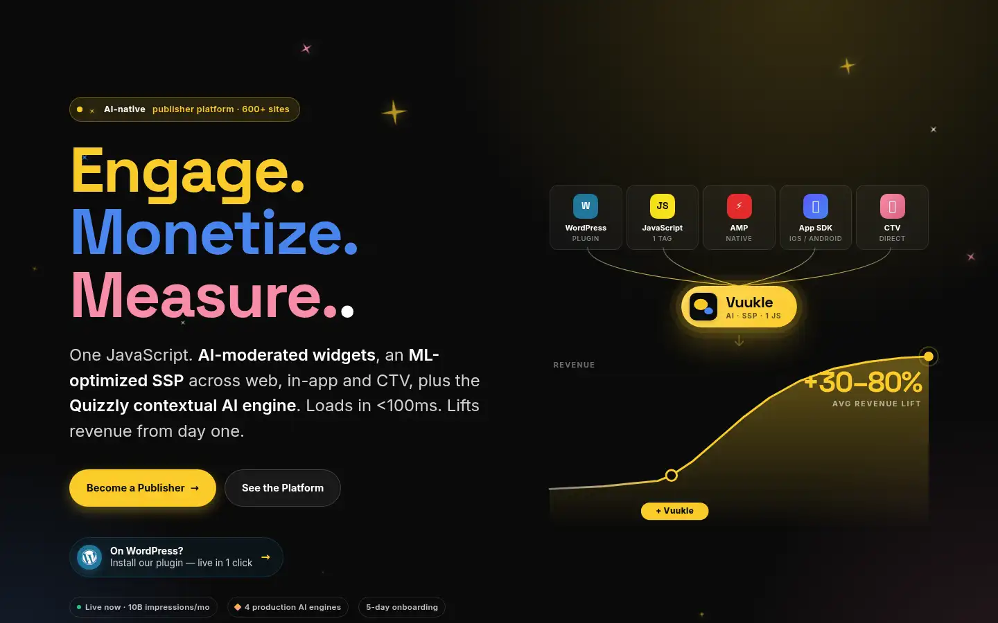 Screenshot of vuukle.com