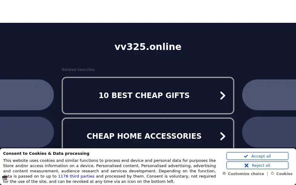 Screenshot of vv325.online