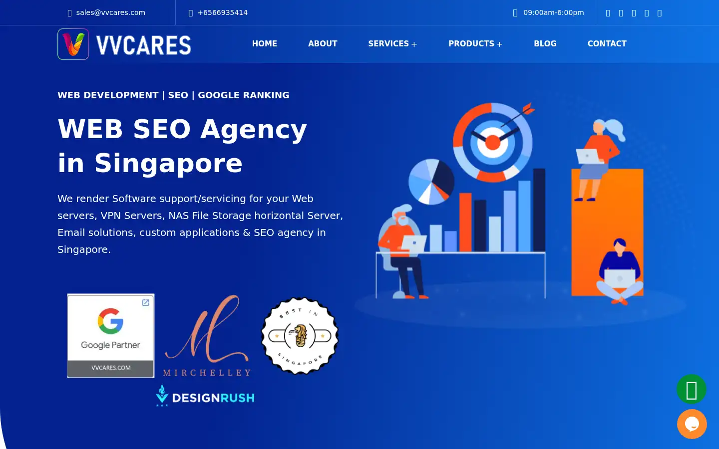 Screenshot of vvcares.com