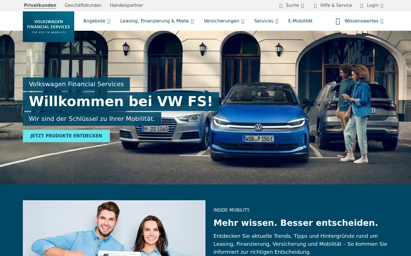 Screenshot of vwfs.de