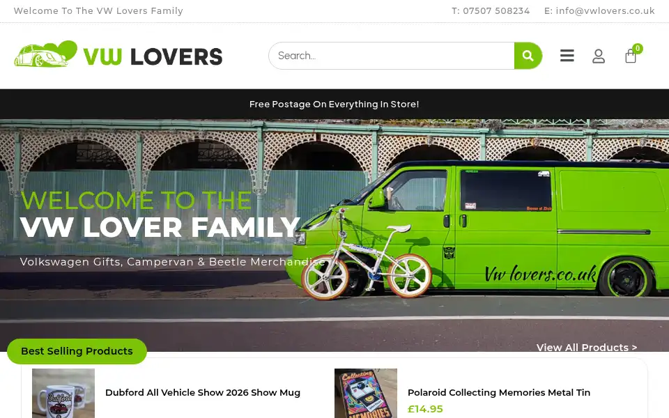 Screenshot of vwlovers.co.uk