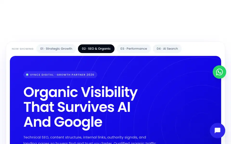 Screenshot of vyncedigital.com