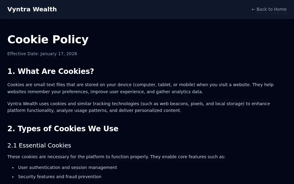 Screenshot of vyntrawealth.com