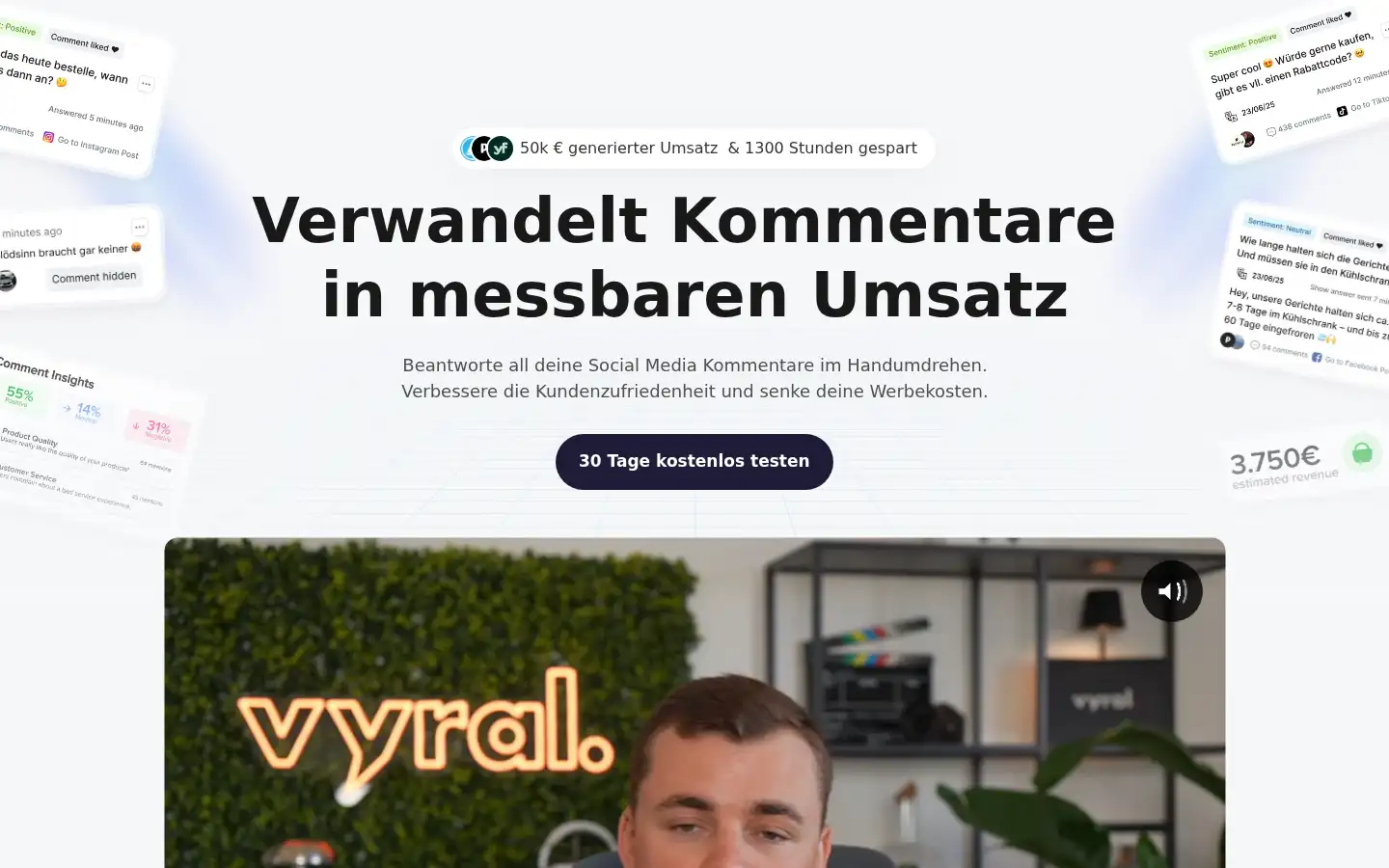 Screenshot of vyral-ai.com
