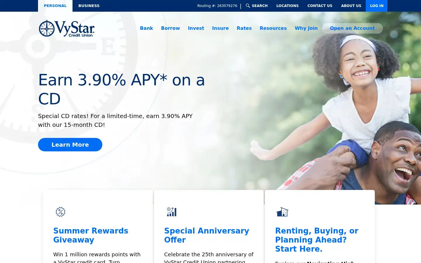 Screenshot of vystarcu.org