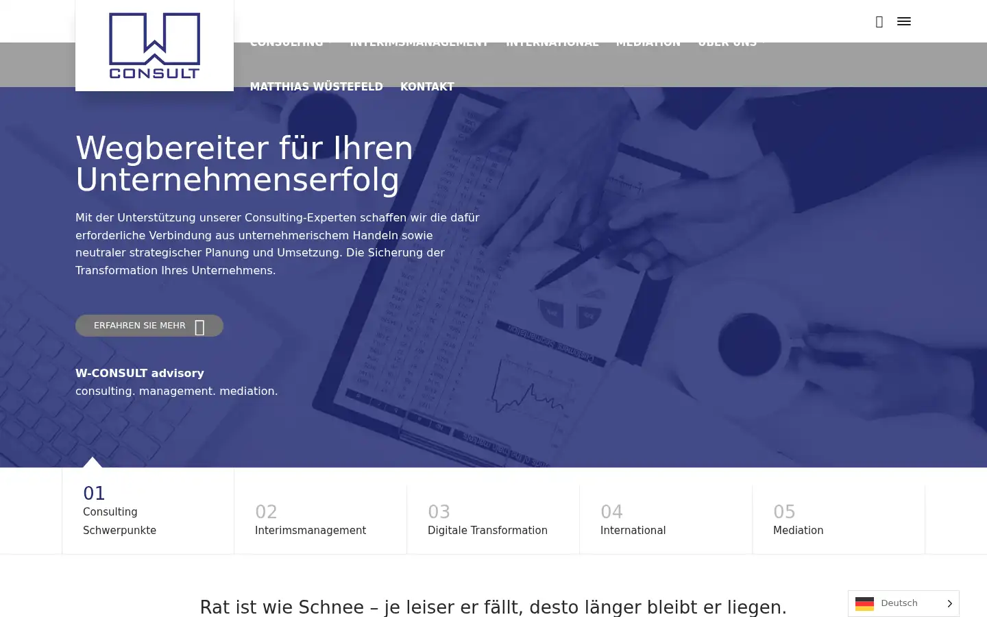 Screenshot of w-consult.eu