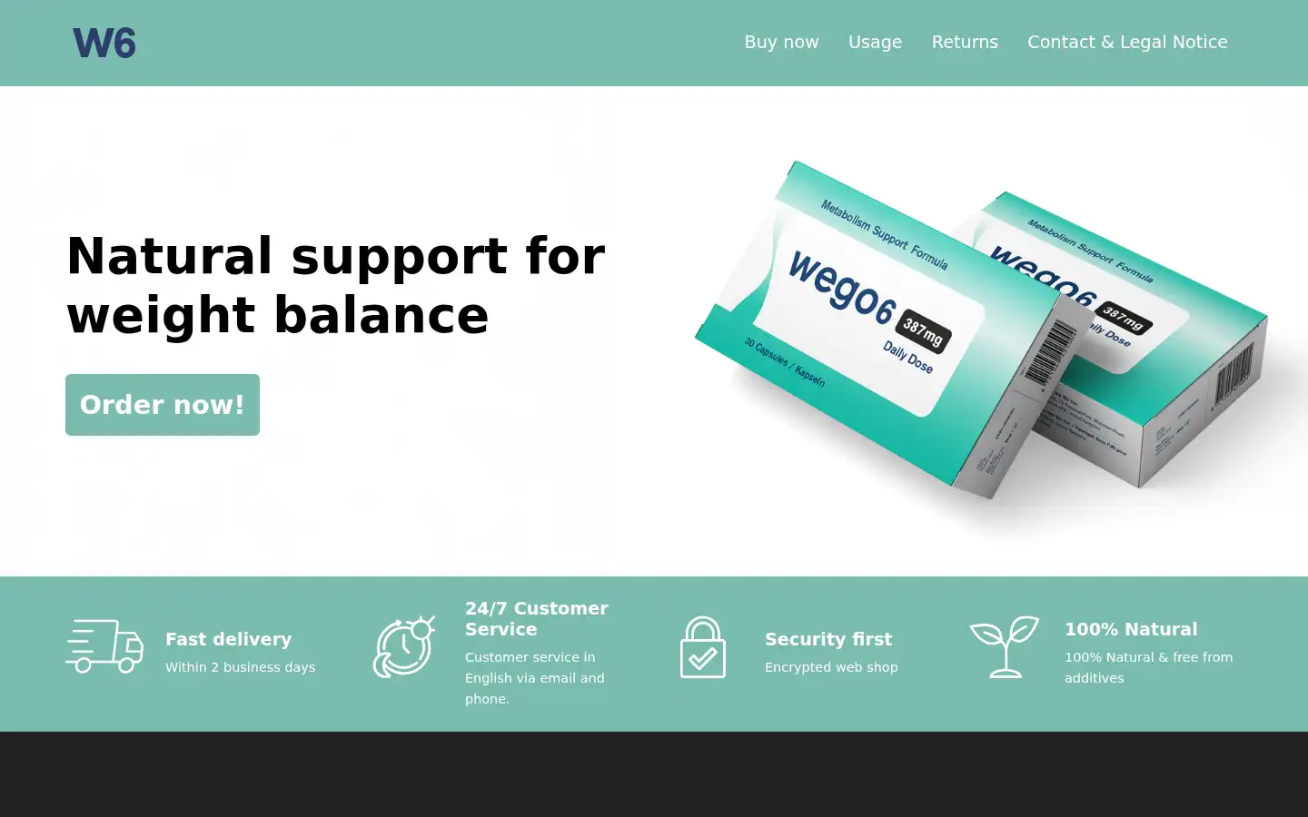Screenshot of w6capsules.com