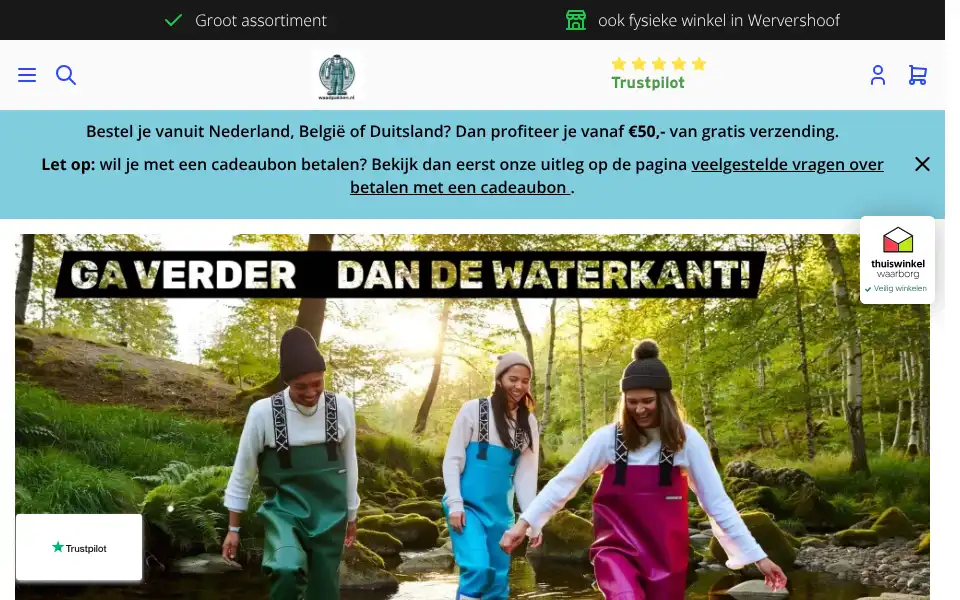 Screenshot of waadpakken.nl