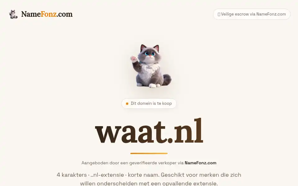 Screenshot of waat.nl