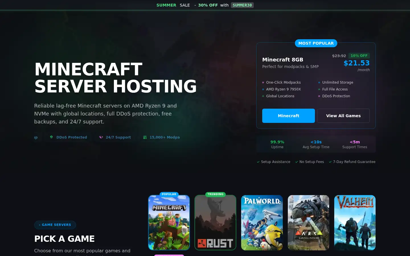 Screenshot of wabbanode.com