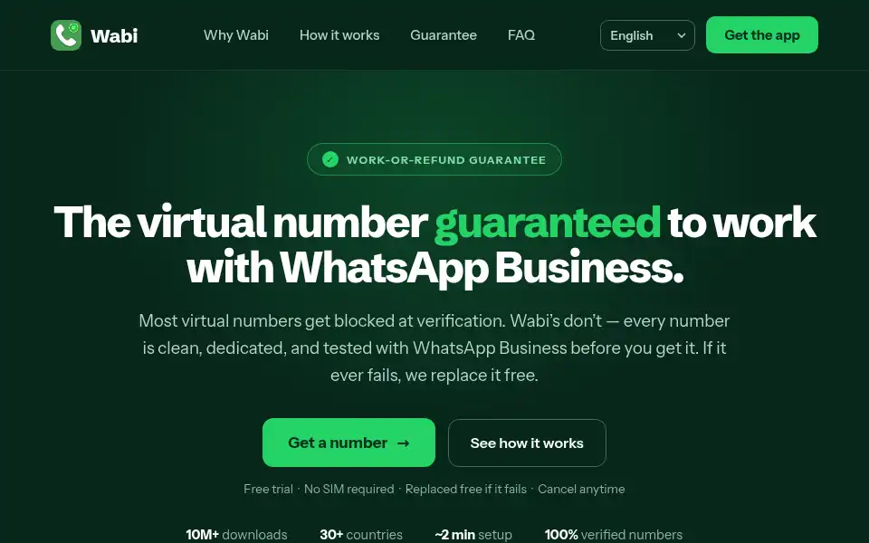 Screenshot of wabi-app.com