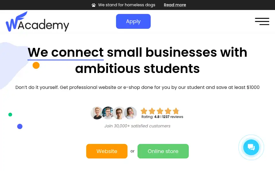 Screenshot of wacademy.net