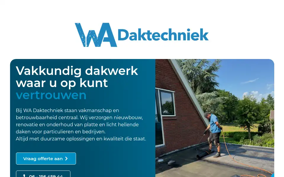 Screenshot of wadaktechniek.nl