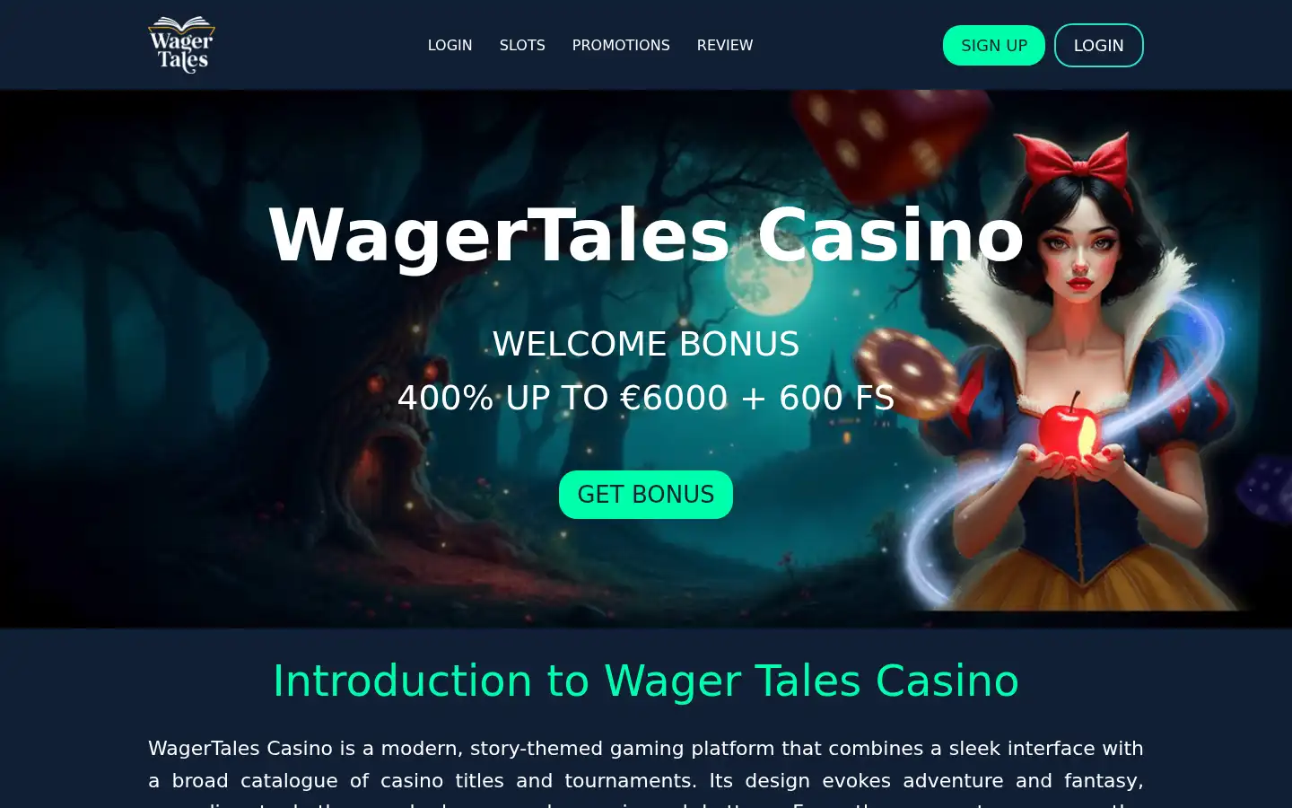 Screenshot of wagertales.uk