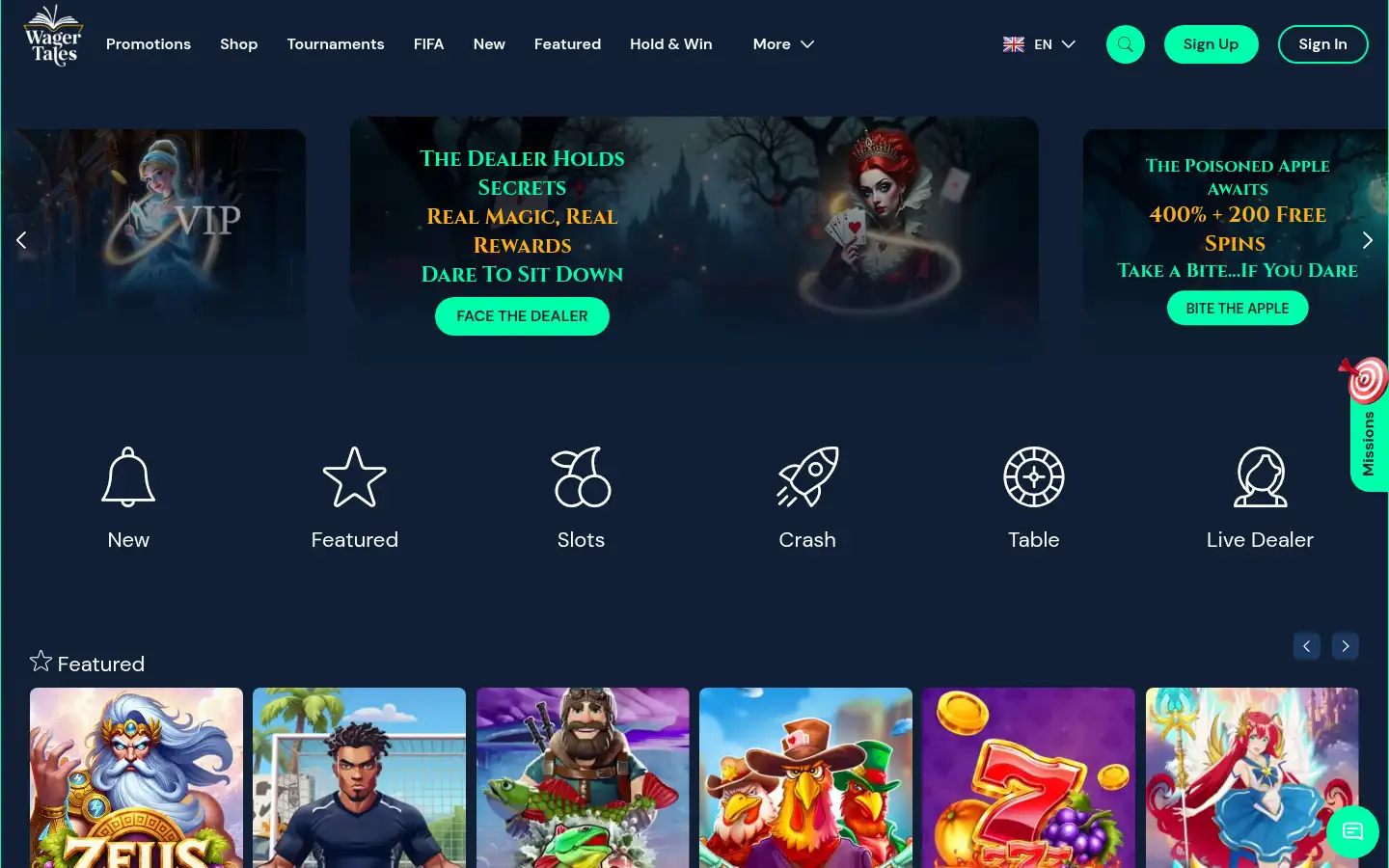 Screenshot of wagertales3.com
