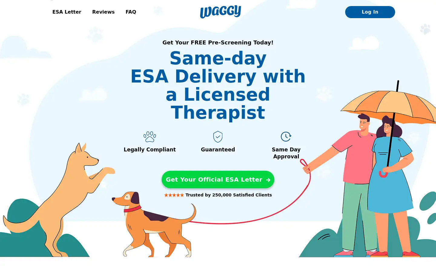 Screenshot of waggy.pet