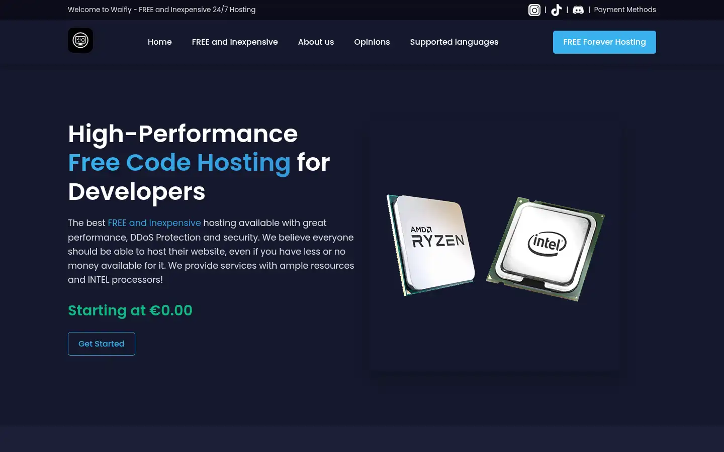 Screenshot of waifly.com