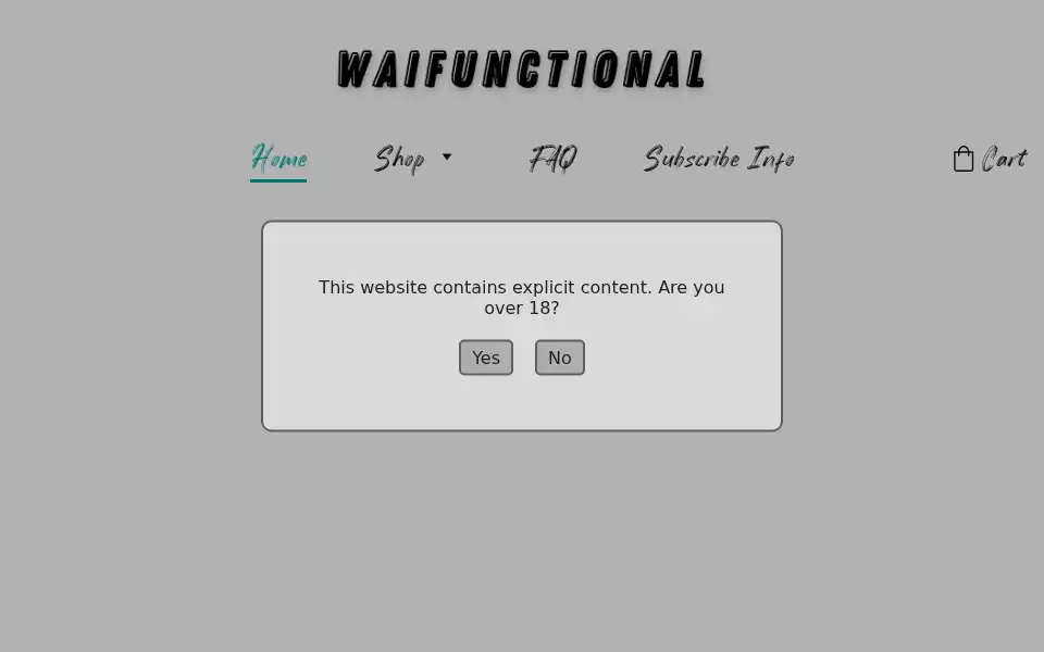 Screenshot of waifunctional.com