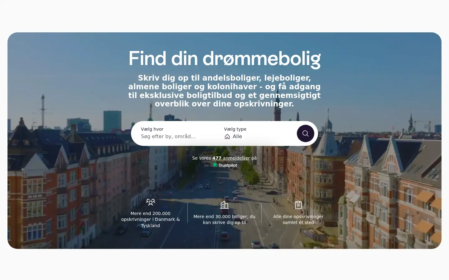 Screenshot of waitly.dk