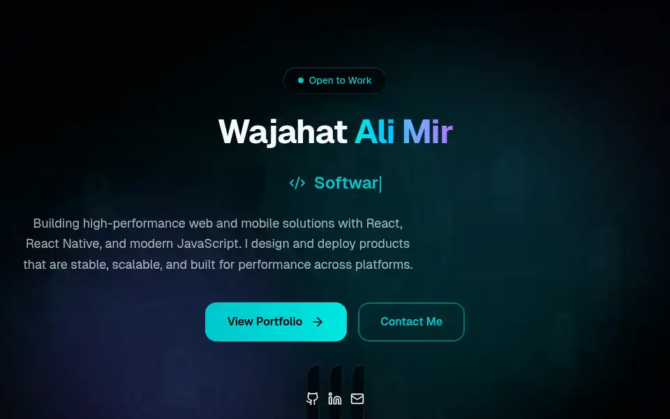 Screenshot of wajahat-ali-mir-dev.github.io
