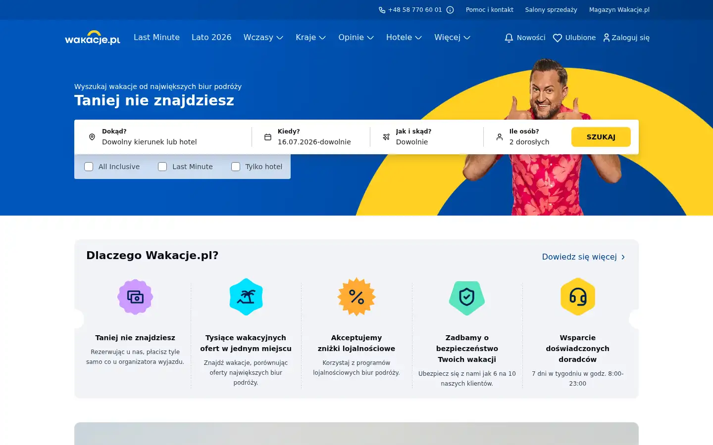 Screenshot of wakacje.pl