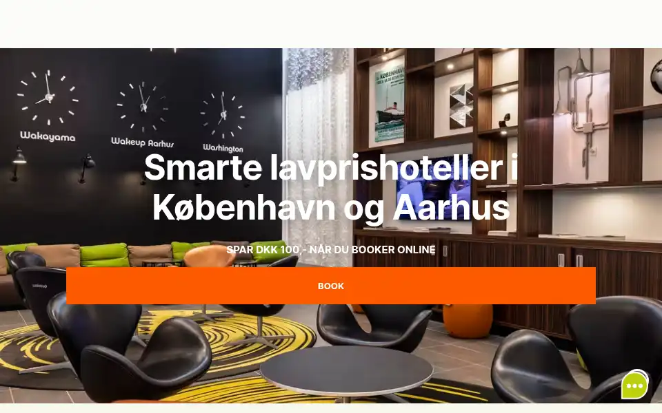 Screenshot of wakeupcopenhagen.dk