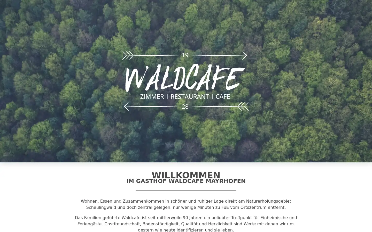Screenshot of waldcafe-mayrhofen.at