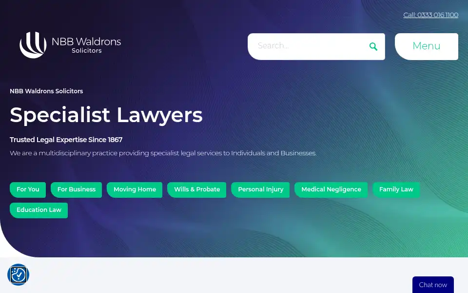 Screenshot of waldrons.co.uk