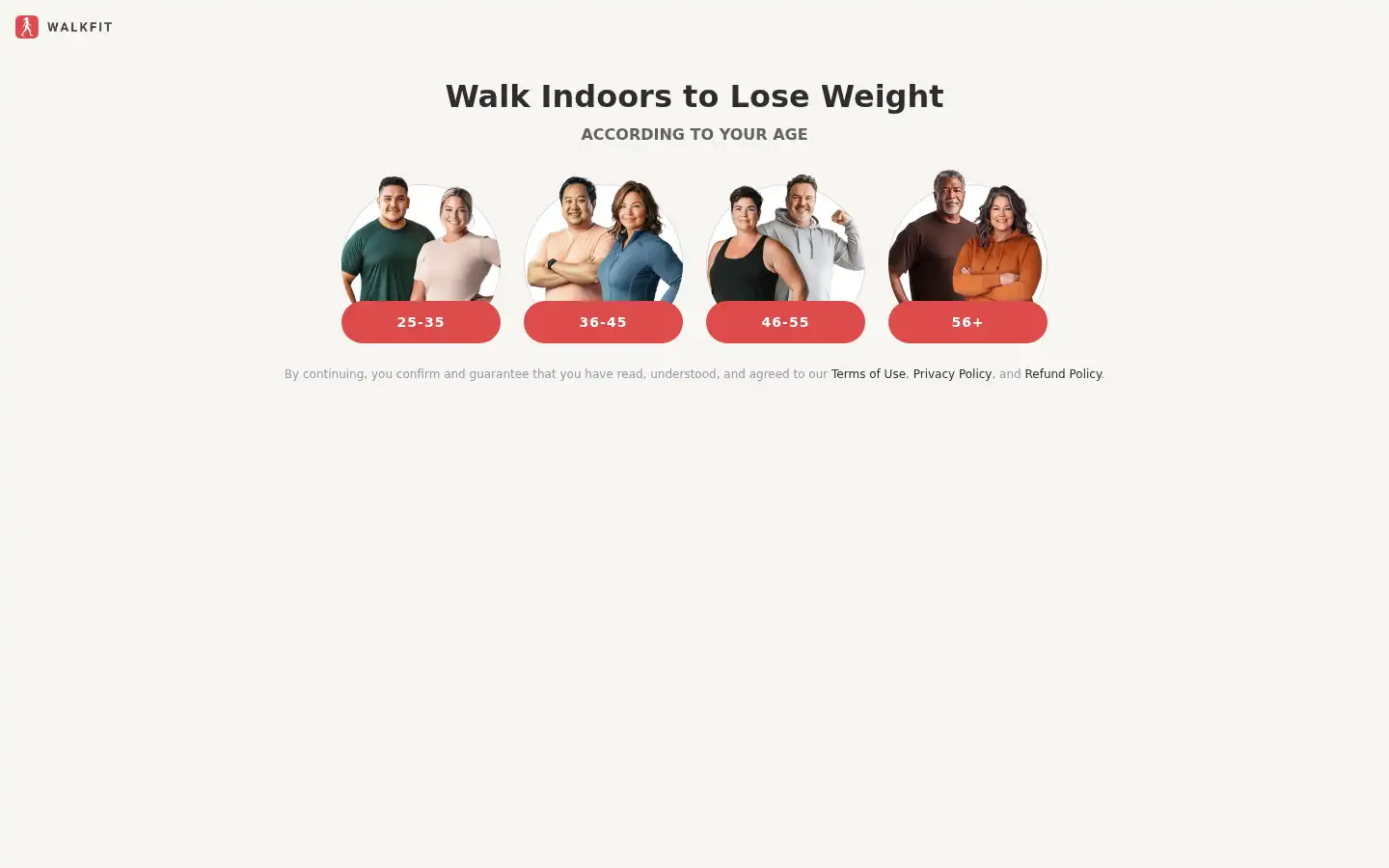 Screenshot of walk-fit.io