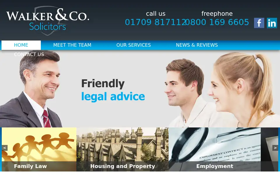Screenshot of walkersolicitors.co.uk
