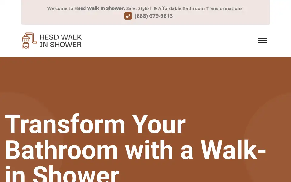 Screenshot of walkinshower.co