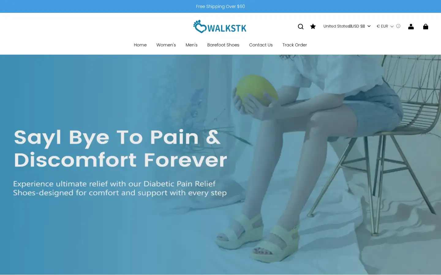 Screenshot of walkstk.com