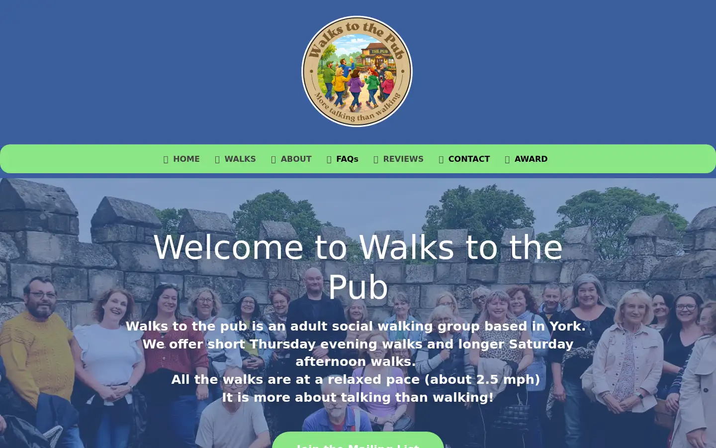 Screenshot of walkstothepub.com