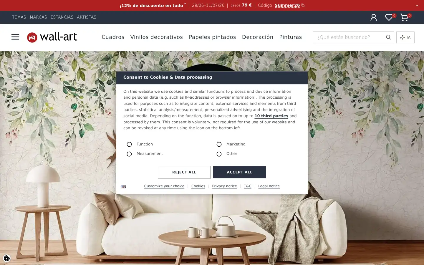 Screenshot of wall-art.es