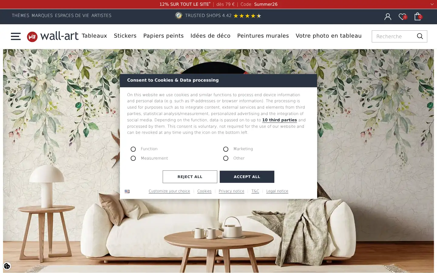 Screenshot of wall-art.fr