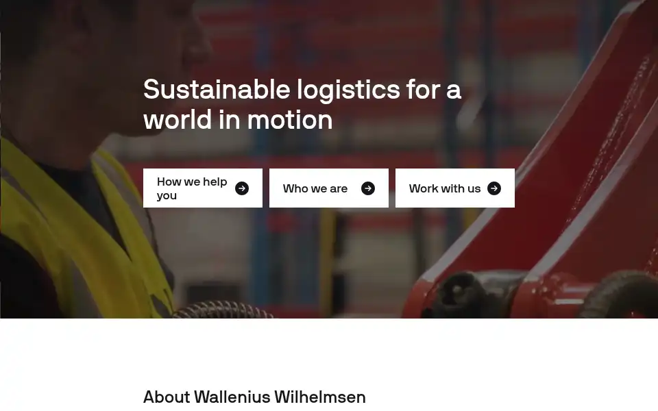 Screenshot of walleniuswilhelmsen.com