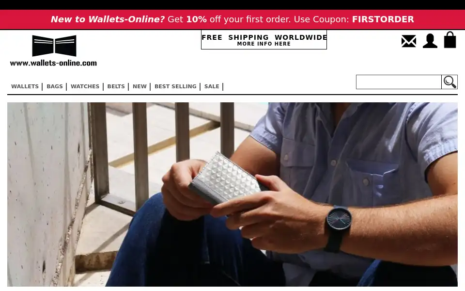 Screenshot of wallets-online.com