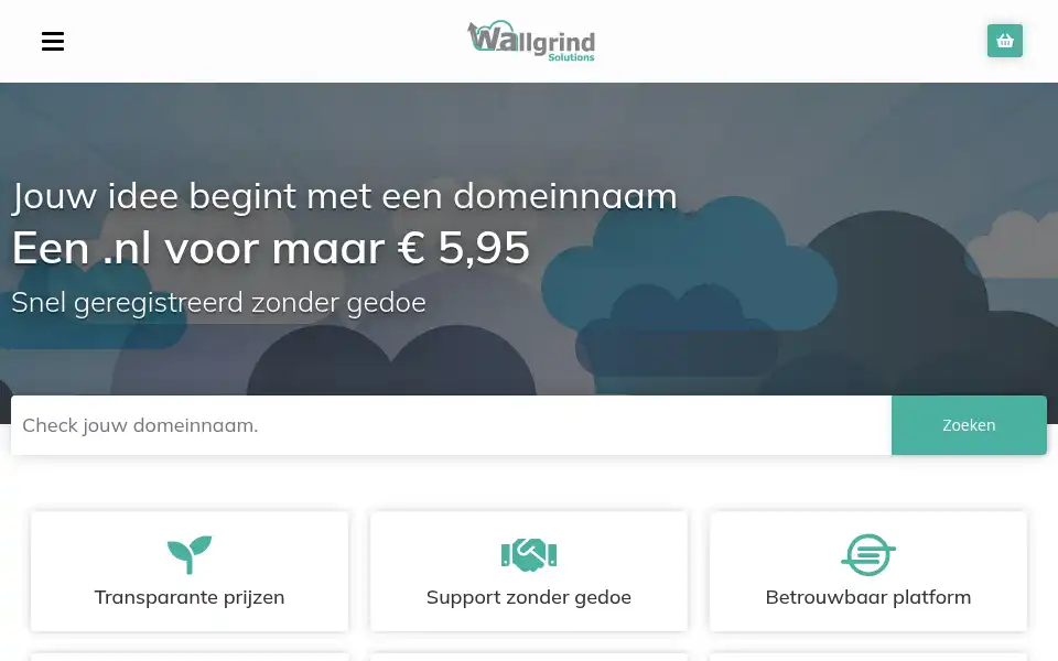 Screenshot of wallgrind.nl