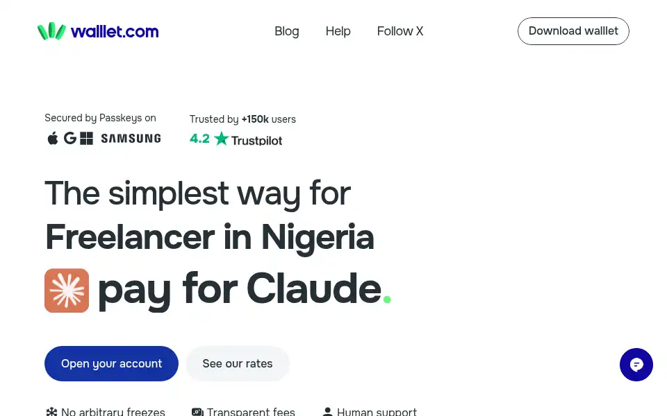 Screenshot of walllet.com