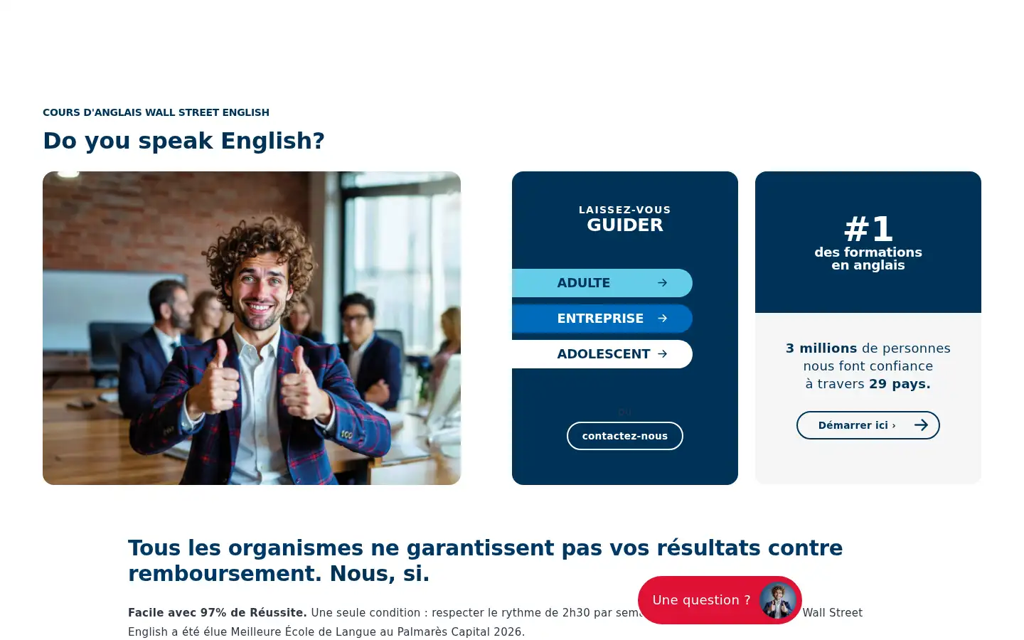 Screenshot of wallstreetenglish.fr