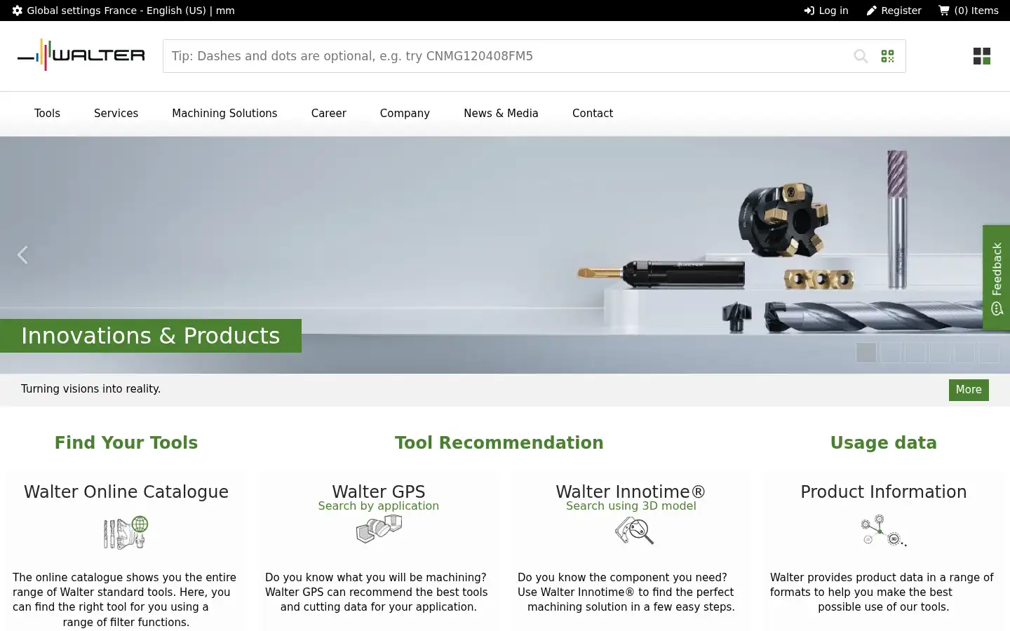 Screenshot of walter-tools.com