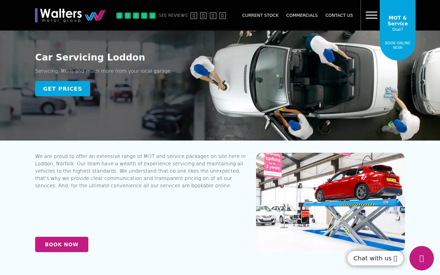 Screenshot of waltersmotorgroup.co.uk