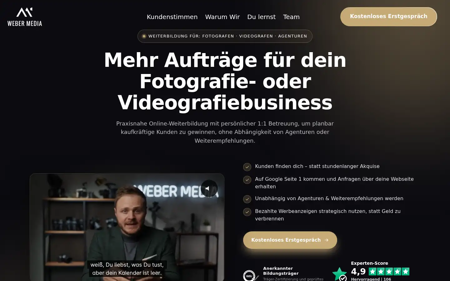Screenshot of walterweber.de