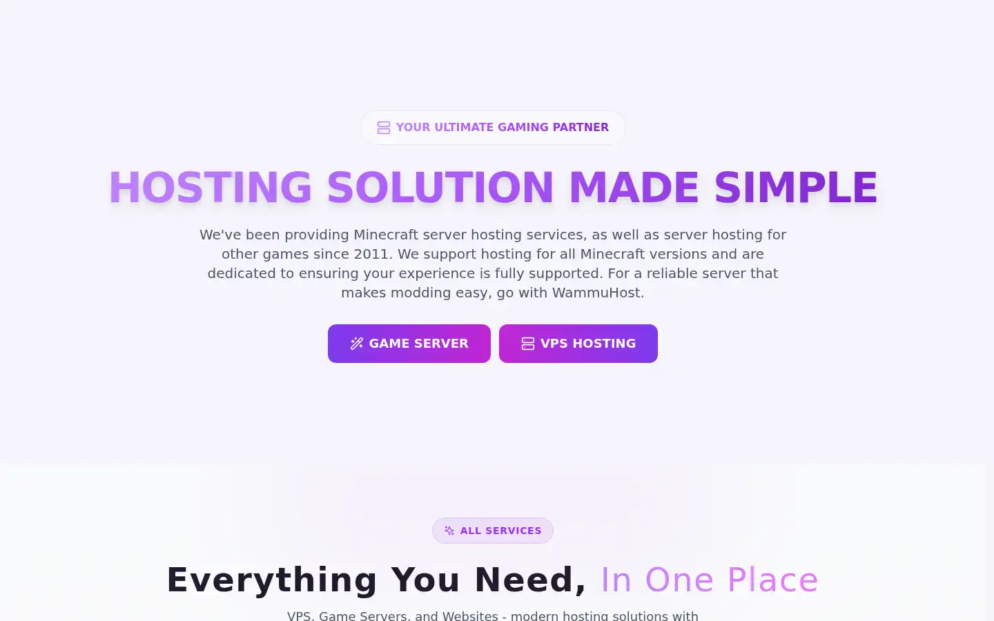 Screenshot of wammuhost.com