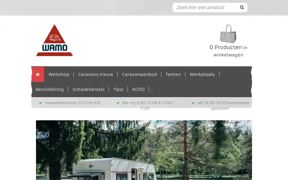 Screenshot of wamo.nl