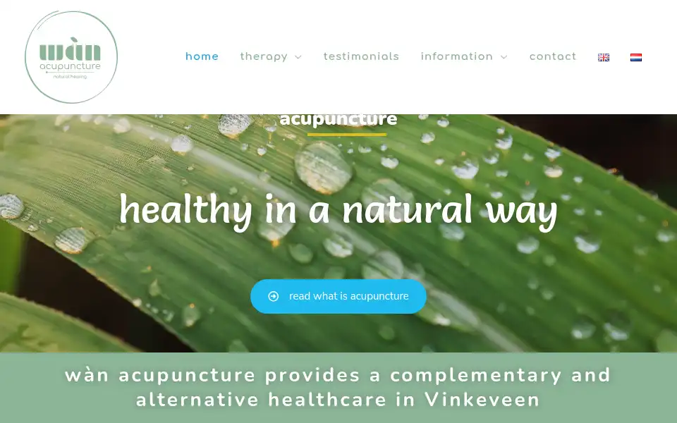 Screenshot of wan-acupuncture.nl