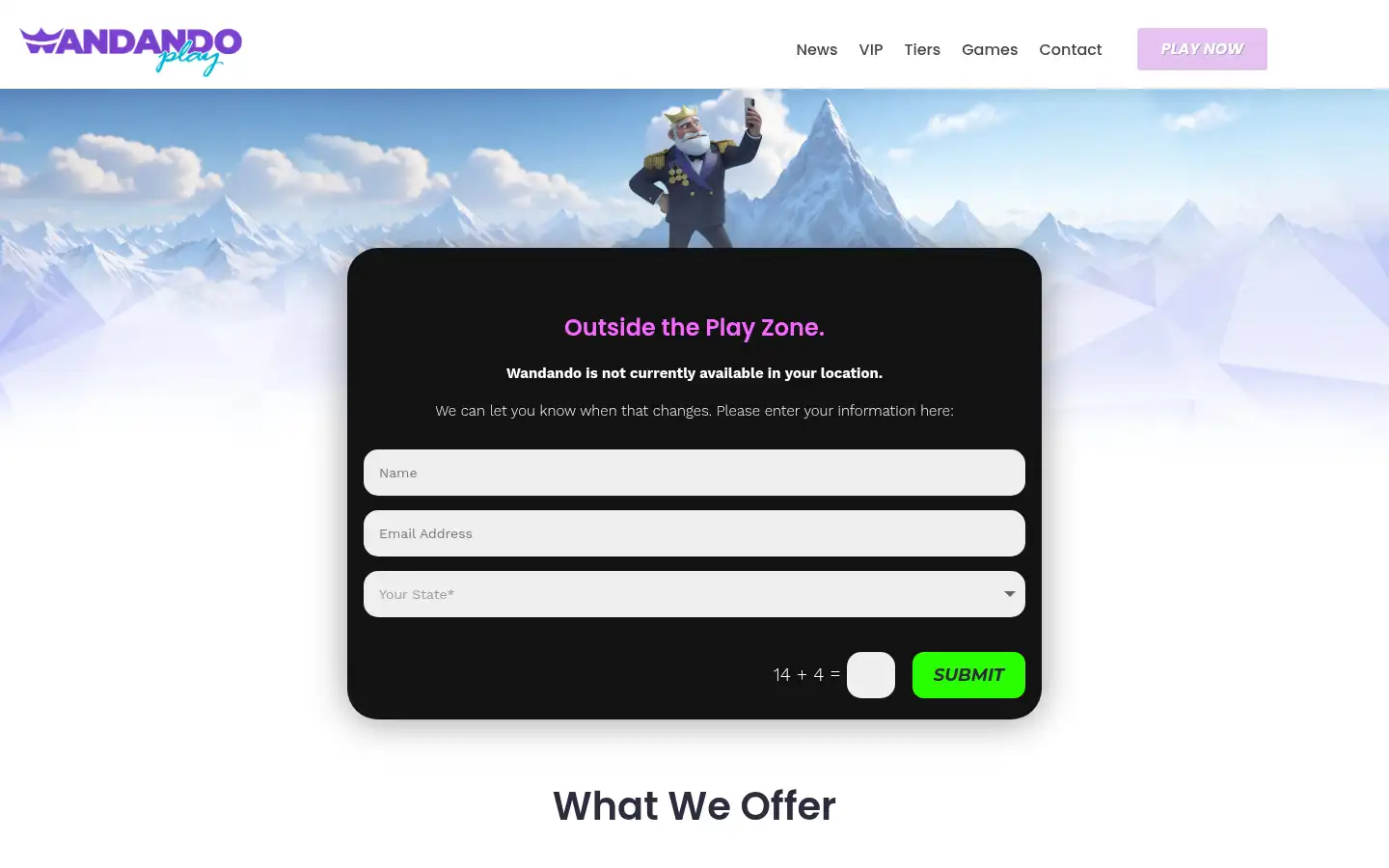 Screenshot of wandando.com