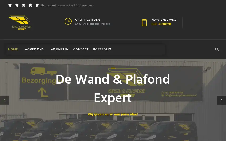 Screenshot of wandenplafondexpert.nl